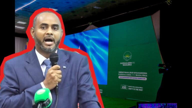 {DAAWO MUQAALKA} “Hadafka aan Xisbigaan u Furnay waa in aan ka Gudubno Doorasho Dadban”Wasiir Abduqaadir