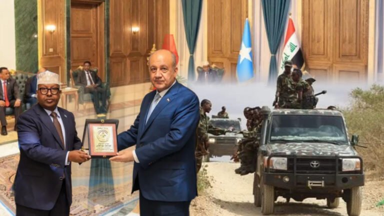 {DAAWO MUUQAALKA} Wasiirada Difaaca Soomaaliya iyo Ciraaq oo ka wada hadlay ladagaalanka AS