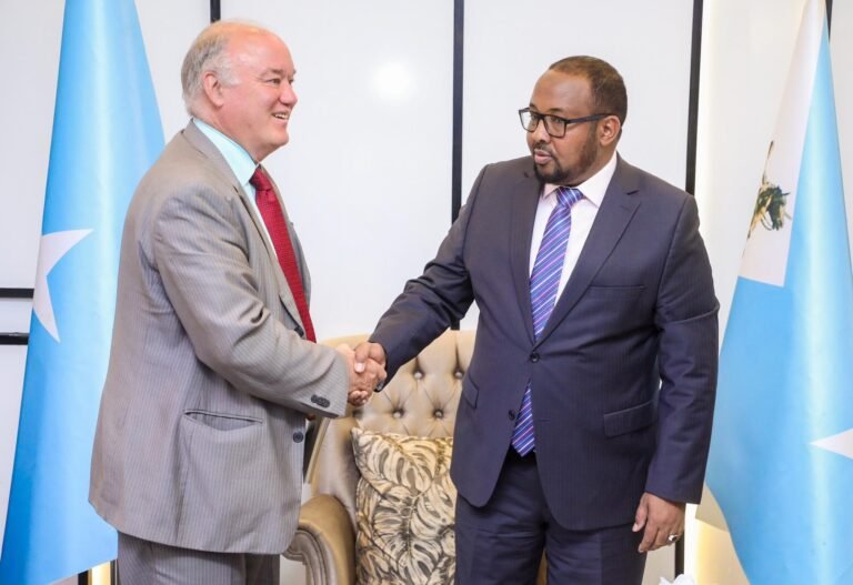 Madaxweyne firdhiye oo kulan la qaatay Carsten Carlsen.