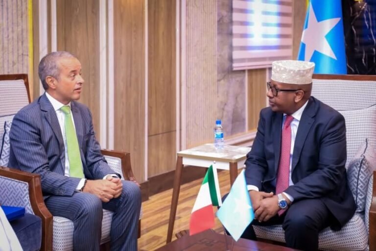 Muxuu Wasiirka Gaashaandhigga Soomaaliya kala hadlay Safiirka Dalka Talyaaniga.?