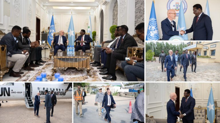 On Dhusamareb visit, top UN official highlights need for national unity and notes local progress.