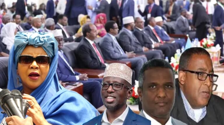 {DAAWO MUUQAALKA} Aamina Eelaay” Xildhibaanada Buuq Banaanka la taagan xarunta Barlamaanka ha yimaadan.