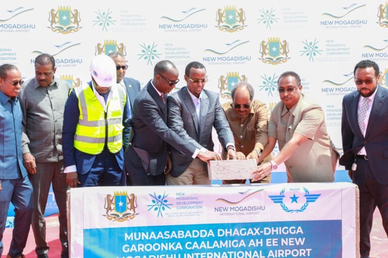 Somali President lays foundation for new Mogadishu International Airport in Middle Shabelle region