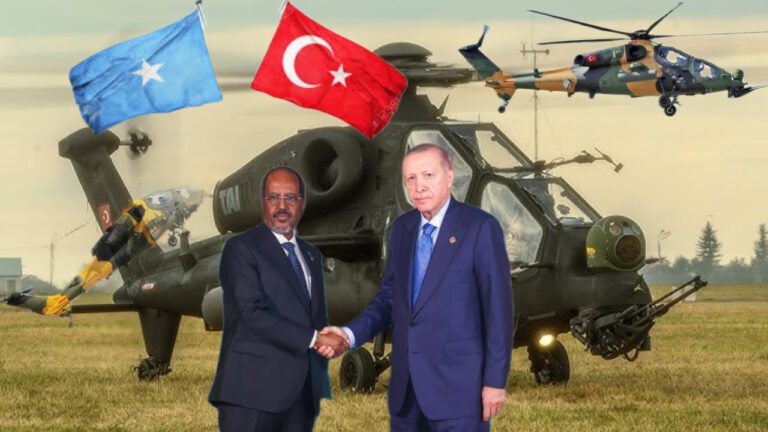 {DAAWO MUQAALKA} Turkiga oo Soomaaliya ku taageeray diyaarado nooca qumaatiga u kaca ee T129 Atak.