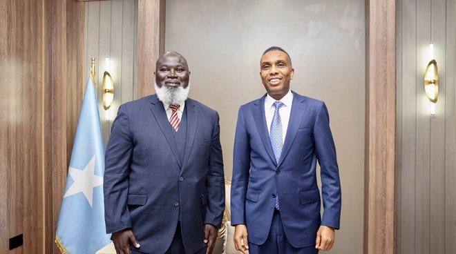 Ra’iisul Wasaraha DFS  oo Xafiiskiisa Ku Qaabilay Wakiilka Gaarka ah ee Midowga Afrika u Qaabilsan Soomaaliya