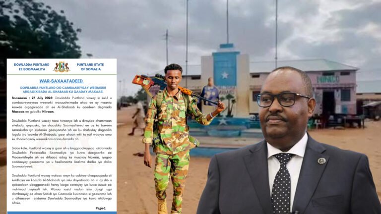 {DAAWO MUUQAALKA} puntland oo war kasoo saartay qabsashadii AS ee Maxaas.