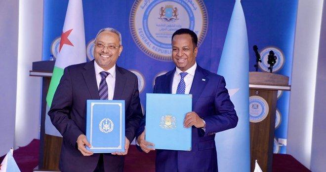 Dowladaha Soomaaliya iyo Jabuuti oo heshiis  kala saxiixday
