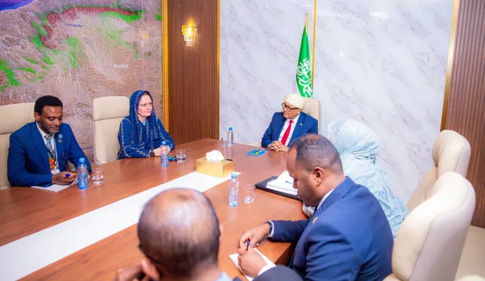 Madaxweyne Cirro oo la kulmay Sandra Lattouf iyo wafdi la socday?