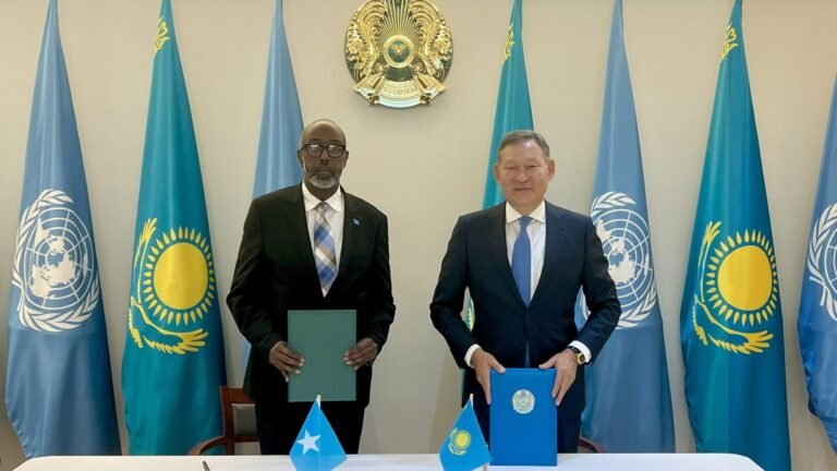 Dowlladaha Soomaaliya iyo Kazakhstan oo yeeshay Ririir diblumaasiyadeed oo joogto ah.
