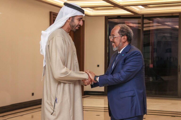 Maxeey ka wada Hadleen Madaxweyne Xasan Sheekh Wasiiru-Dowlaha Arrimaha Dibadda Imaaraadka Carabta.?