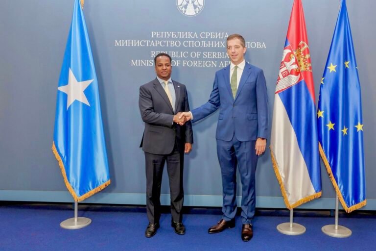 Somali FM Discusses with His Serbian Counterpart Ways to Deepen Bilateral Ties.