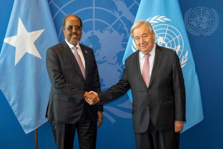 Maxeey ka wada Hadleen Madaxweyne Xasan iyo Xoghayaha Guud ee Qaramada Midoobay.?