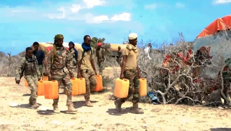 Somali National Army Provides Water Relief to Communities in Middle Shabelle