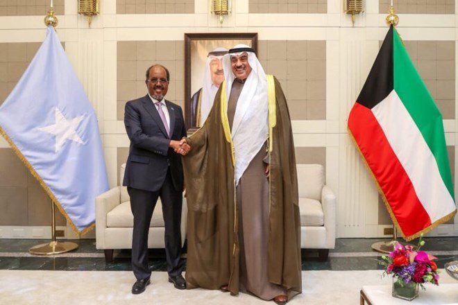 Somali President meets Crown Prince of Kuwait in New York