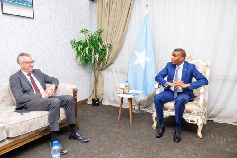 RW Xamsa oo xafiiskiisa ku qaabilay Safiirka dowladda Jarmalka u qaabilsan Soomaaliya.