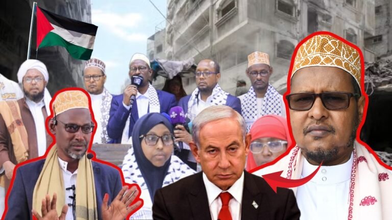 {DAAWO MUQAALKA}  Dadka Reer Falastiin oo maanta garab istaag looga muujiyay Muqdisho.