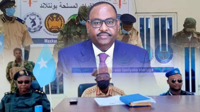 {DAAWO MUQAALKA} Madaxweyne Dani oo kala Diray maxkamadda Ciidamada Qalabka sida Puntland