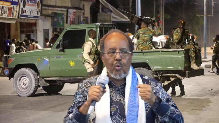 {DAAWO MUQAALKA} Madaxweyne Xasan Sheikh oo hay’adaha amniga faray in aan Muqdisho lala dhexmari karin gaadiid ciidan.