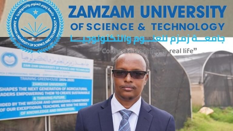 Kaalin intee La eg Ayeey ka qaaday Jaamacadda Zamzam Soomaaliya Wax soo saarka Dalka.?