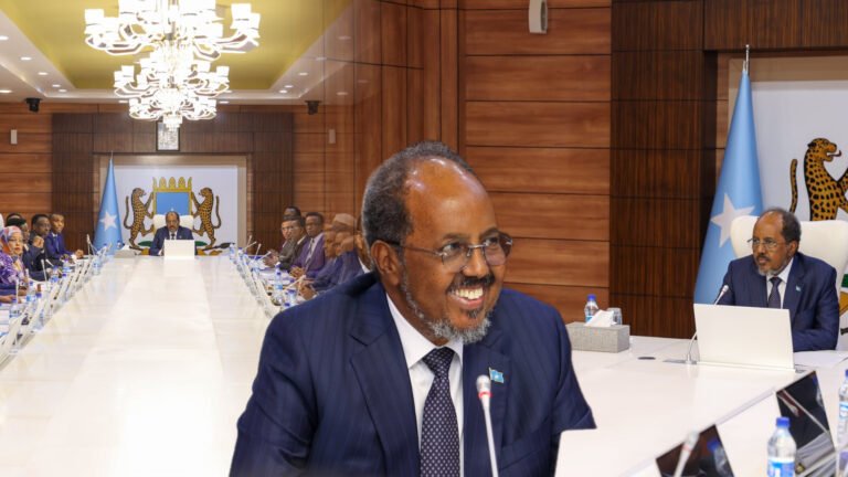 {DAAWO MUQAALKA} Madaxweynaha Soomaaliya oo Shir Gudoomiyay Shirka Golaha Wasiirada.