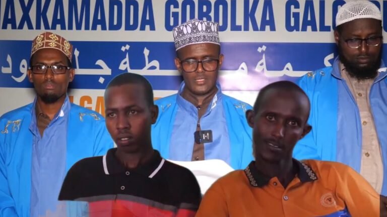 Galgadud regional court sentences men accused of killing mother and child.