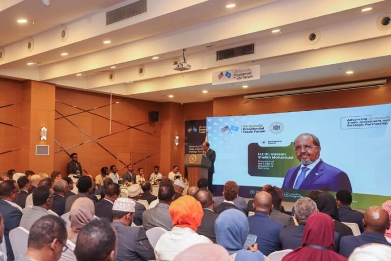 President Hassan Opens Somalia–U.S. Trade Summit in Mogadishu, Marking a New Era of Partnership