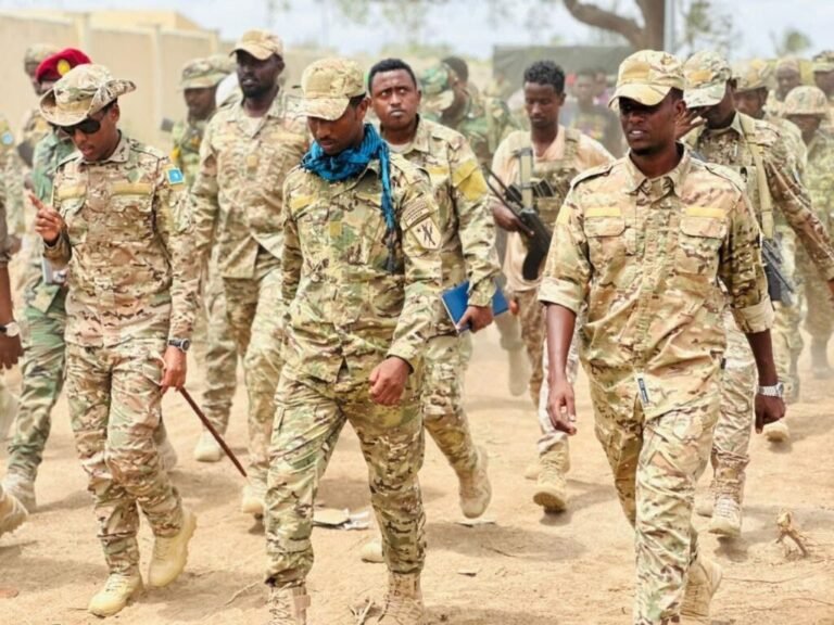 Taliyaha Ciidanka , Sareeye Gaas Odowaa Yuusuf Raage oo kormeeray degmada Awdheegle