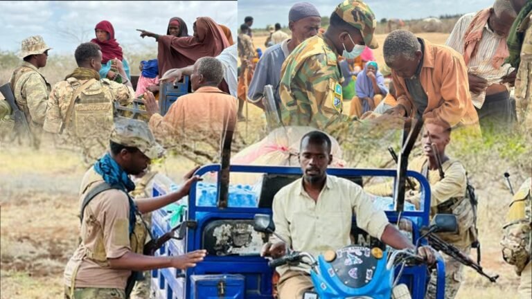 {DAAWO MUQAALKA}  Ciidamada Dowladda oo Gargaar gaarsiiyey Shacabka ku sugan Degmada Awdhegle.