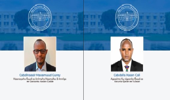 RW Xamse oo Magacaabay Maareeye iyo Agaasime Ku-xigeen.