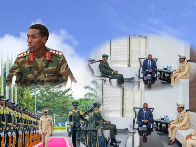 {DAAWO MUQAALKA}  Taliyaha Ciidanka Xooga Dalka oo kulamo la qaatay Madaxda wadanka Ruwanda