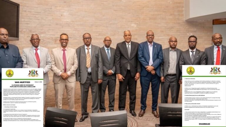 Muxuu Yahay heshiiska ay kala saxiixdeen Maamuladda Puntland iyo Soomaaliland .?