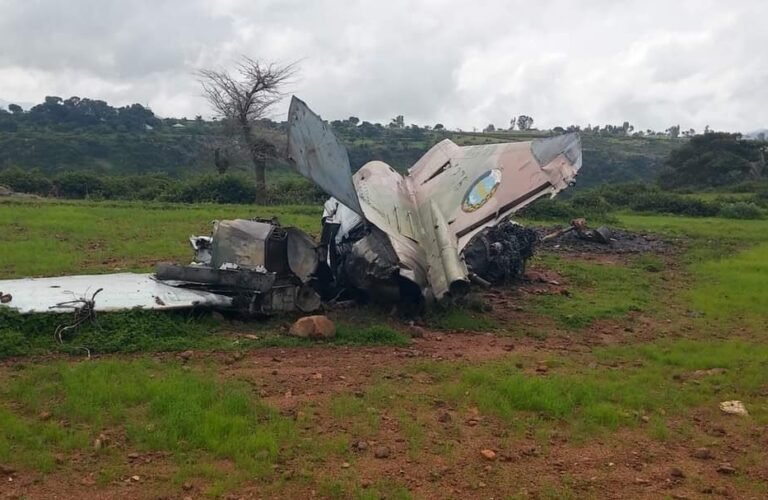 An Ethiopian plane was shot down in Eritrea.