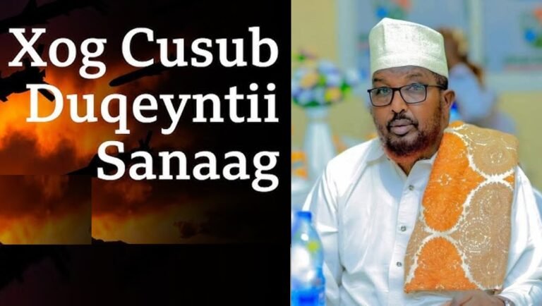 DFS oo markii ugu horeysay ka hadashay duqeyntii laga dilay Caaqil Cumar Cabdullaahi Cali.