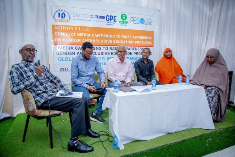 FESOJ oo Baydhabo ku qabtay Kulanka lagu falanqeeyay sidii kor loogu qaadi lahaa ololaha wacyigalinta waxbarshada loo dhan.