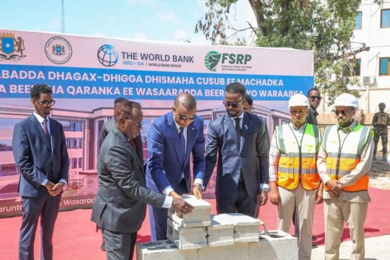 PM Hamza Lays Foundation for National Agricultural Research Institute to Boost Somali Farming
