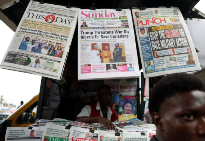 Exclusive: US conducting surveillance flights over Nigeria after Trump intervention threat.