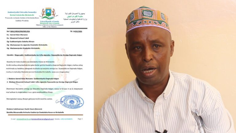 {DAAWO MUQAALKA} Masuul Xalay Hirshabeelle u Magacawday Degmada Halgan oo Kasoo horjeestay Xilkaasi.