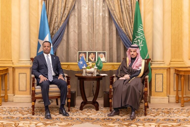 Foreign Affairs Minister meets his Saudi counterpart to affirm Somalia’s unity and sovereignty