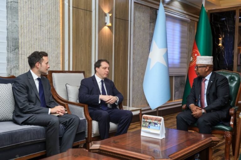 Defence Minister receives British Embassy’s Chargé d’Affaires to Somalia