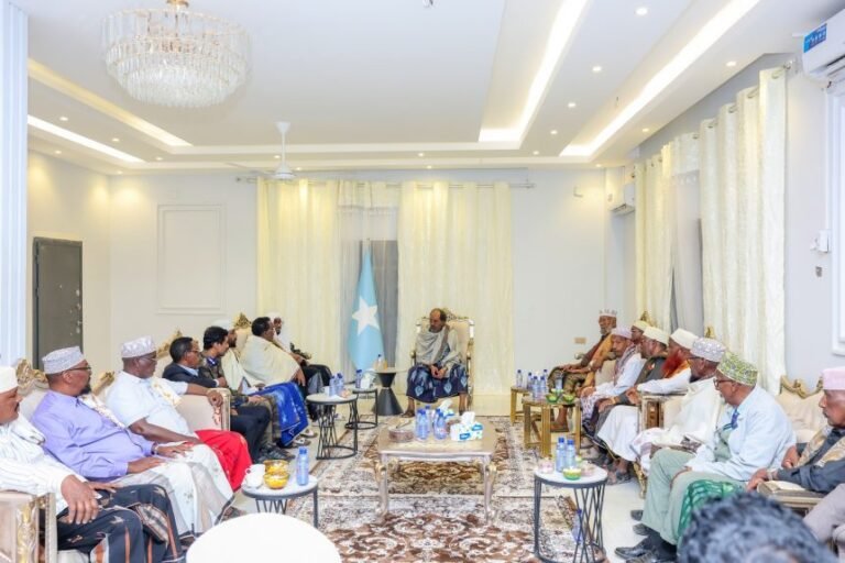 President Hassan Sheikh Tasks Puntland Traditional Leaders with Defending Sovereignty; Meets Boqor Burhan in Las Anod