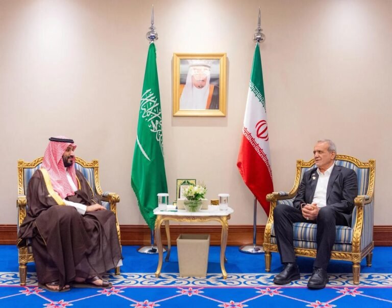 Saudi Arabia says won’t allow airspace, territory to be used for military actions against Iran.