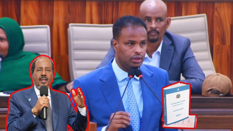 {DAAWO MUUQAALKA}  Xildhibaan Maxamed Oo Sharaxay Sababta Xilka looga qaadi Karo Madaxweyne Xasan Shiikh.