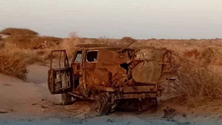 Gaarigii ay miinooyinka ku dhigi jireen Kooxda As oo Duqeyn lagu Bur buriyay.