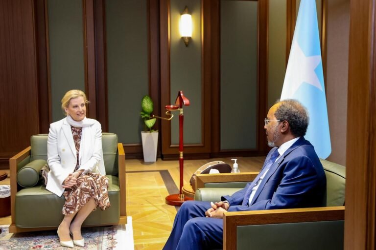 MW Xasan sheekh oo Qaabilay Wafdi sare oo ka socda Boqortooyada Ingiriiska.