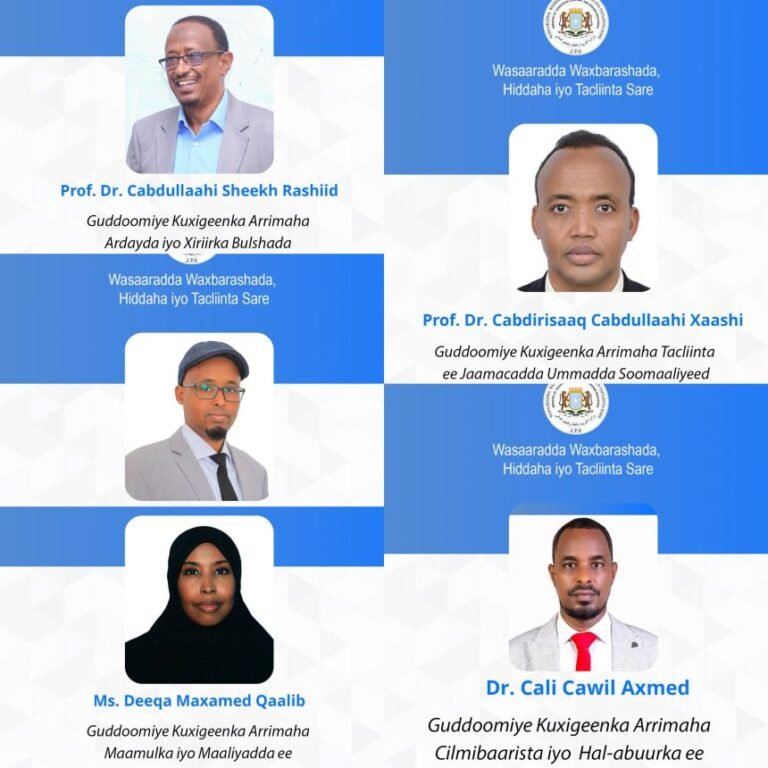 Somali President Appoints Vice Chancellors of Somali National University
