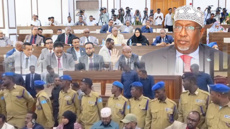 {DAAWO MUQAALKA}  Kulankii Golaha shacabka oo lagu kala tagay Kadib Buuqii hareeyey.