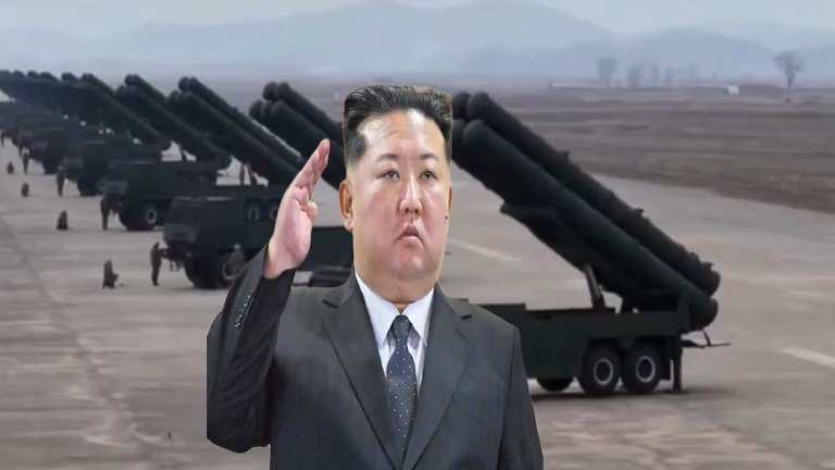 Hoggaamiyaha Kuuriyada Waqooyi, oo sameynaya wax la yaableh.