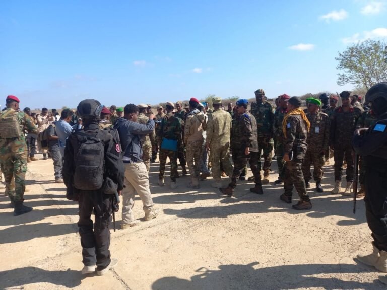 Wafdi sare ah  Safarka  oo gaarey Magaalada Baydhabo.